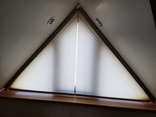 Bespoke blinds for gable windows