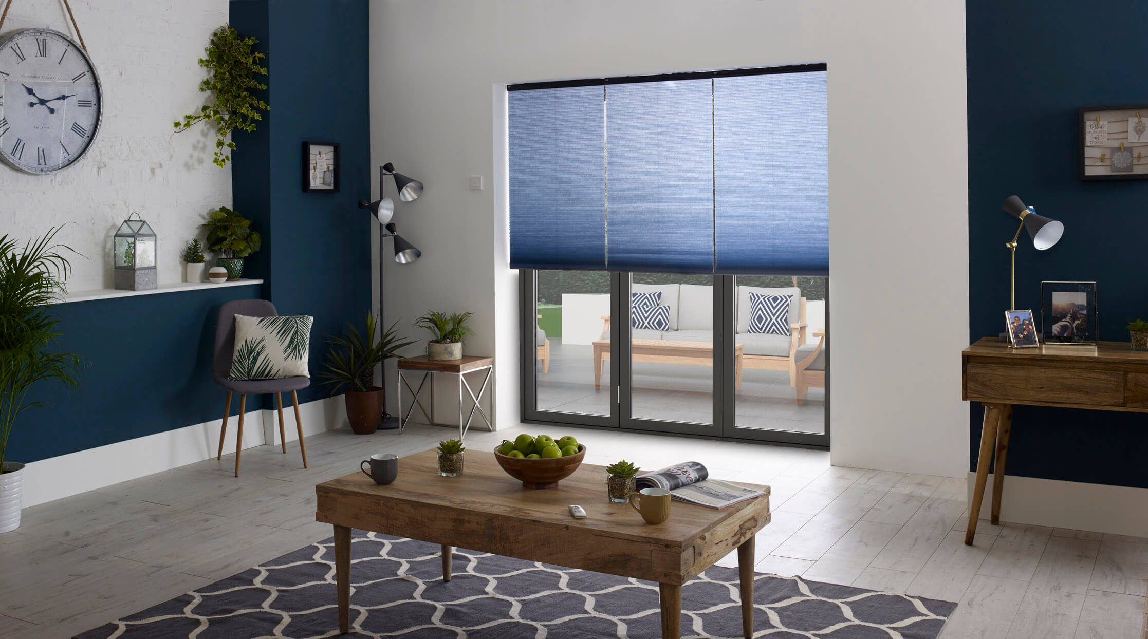 Honeycomb blinds for doors