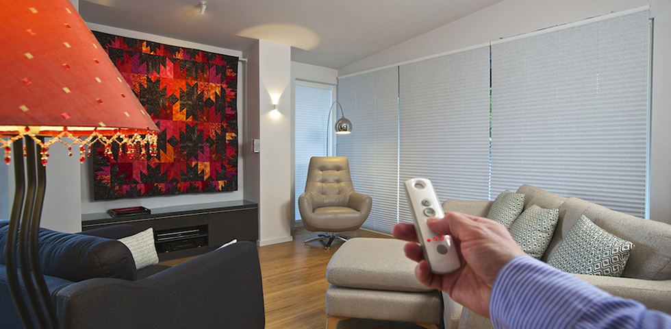 one touch remote control blinds