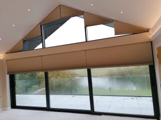 Bespoke gable end window blinds