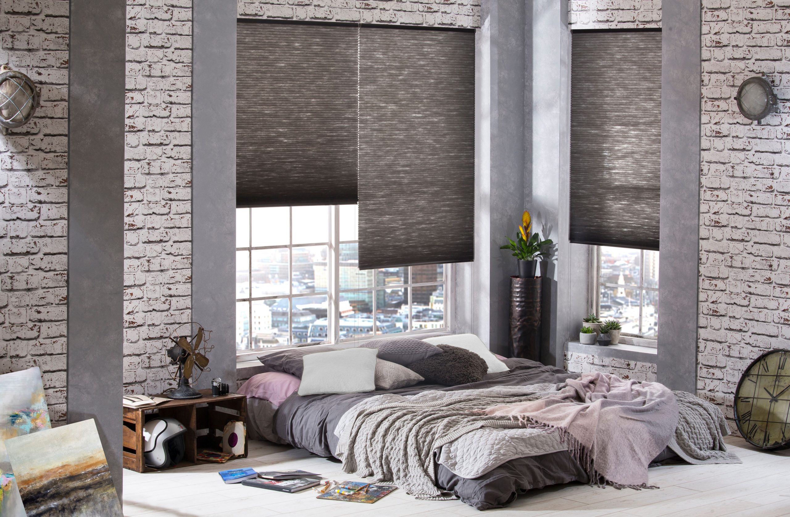 grey blackout blinds