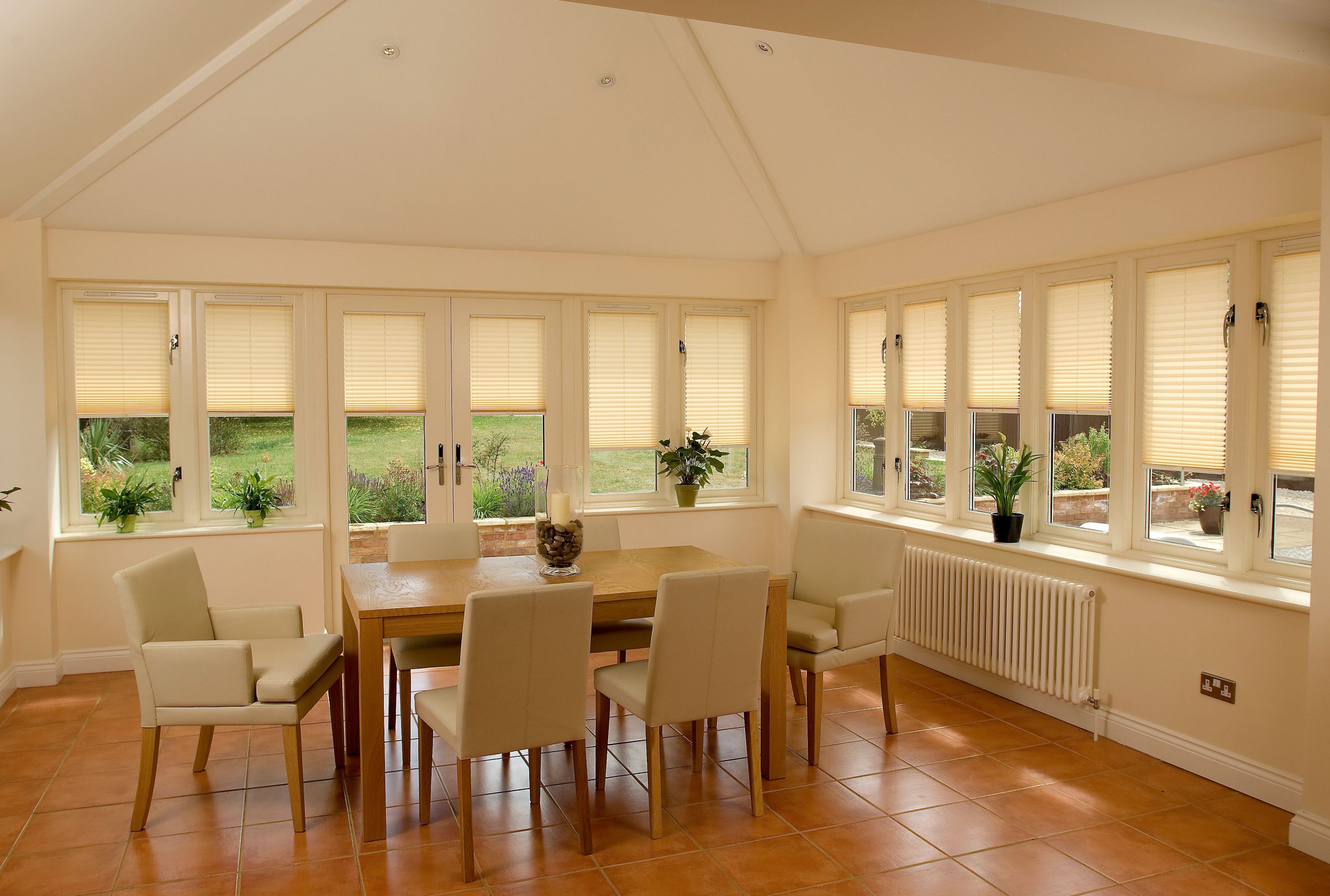 pleated conservatory roof blinds