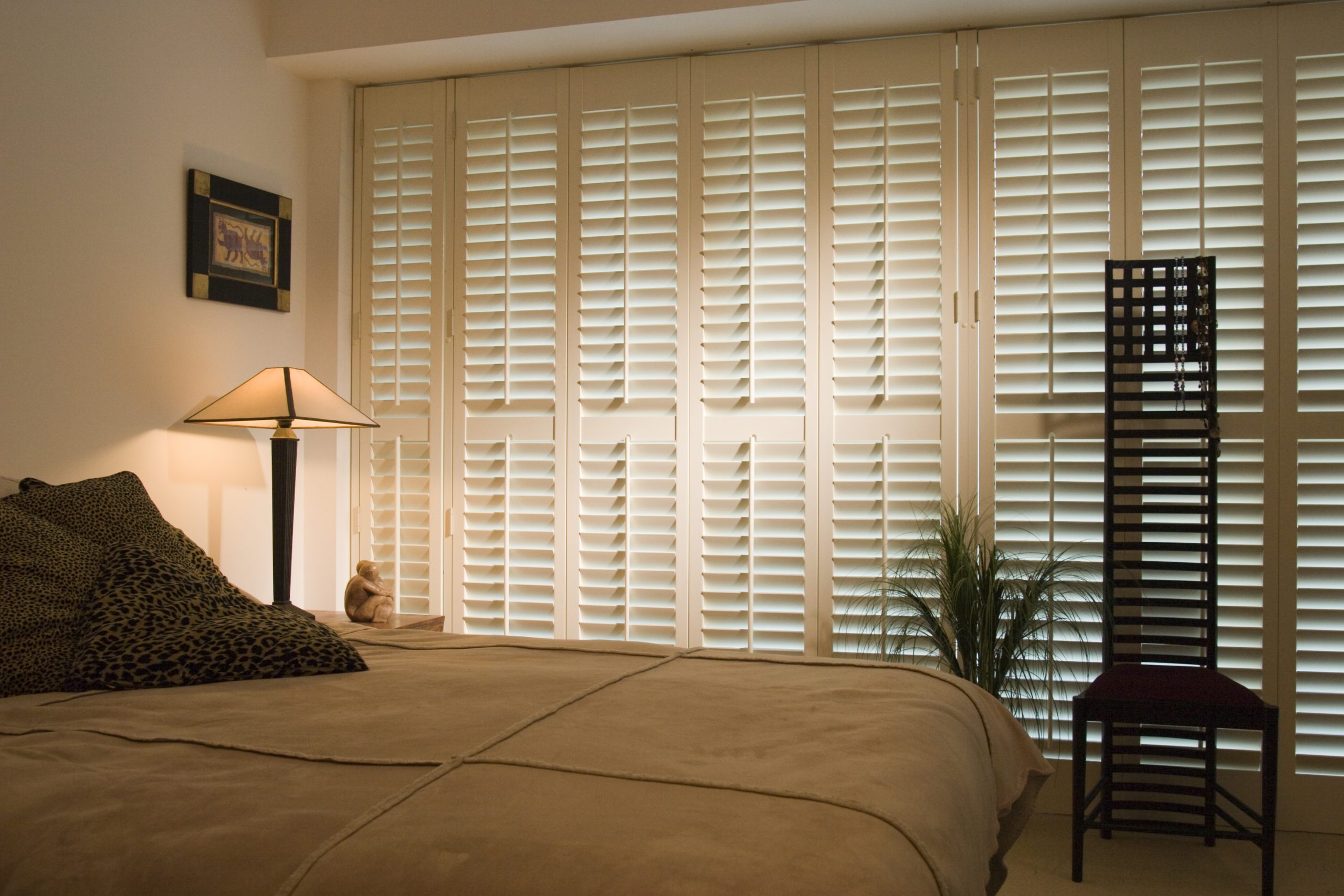 Full Height Window Shutters in Bedroom