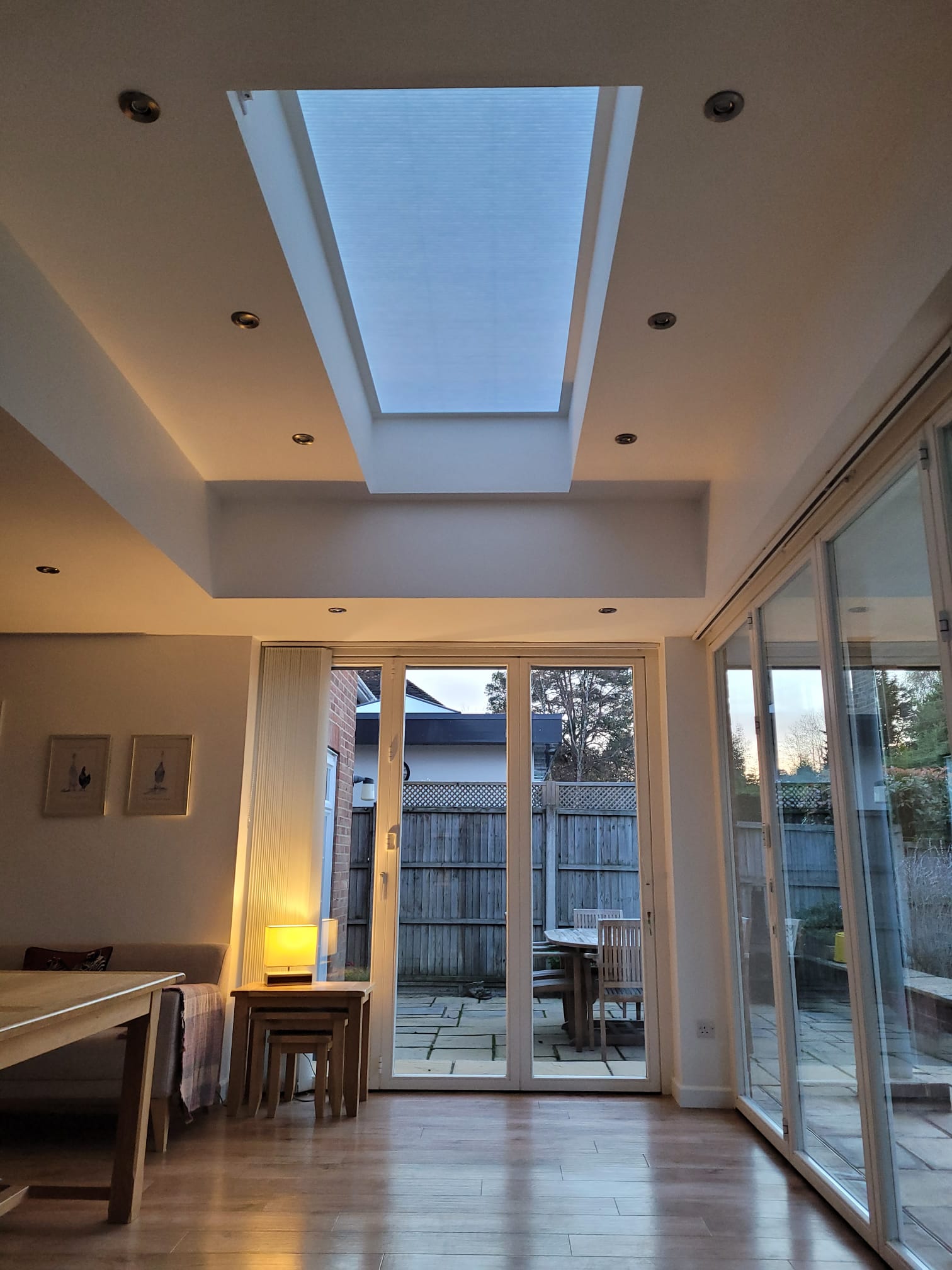 wire free roof lantern blinds