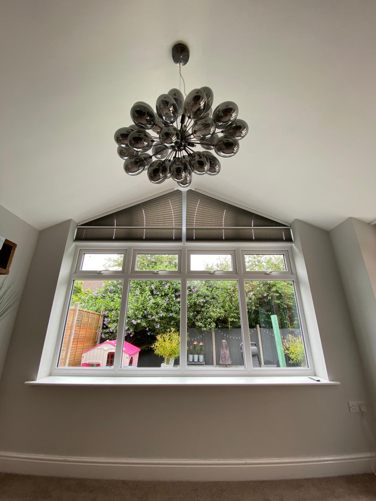 window coverings for gable windows prices