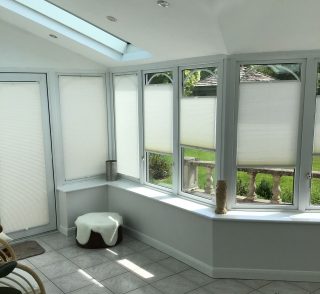 Tensioned Honeycomb side blinds