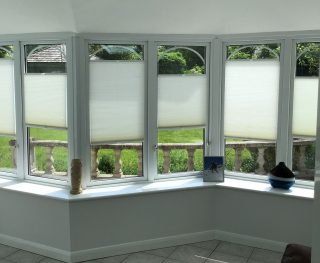 Tensioned Honeycomb side blinds