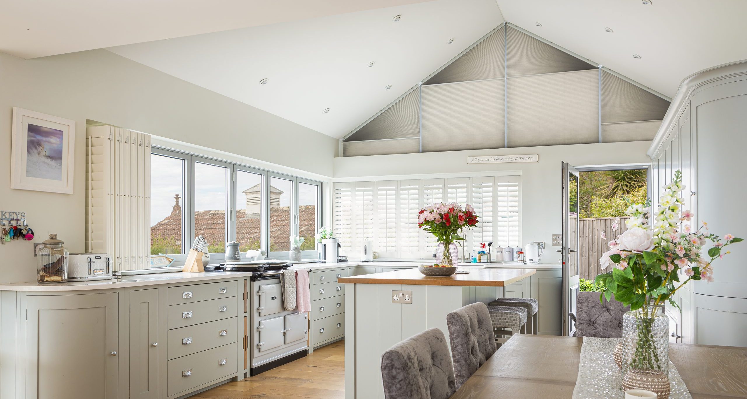 ClearView Gable End Blinds extended