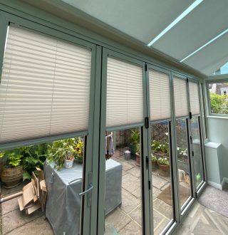 Pleated Conservatory Side Blinds