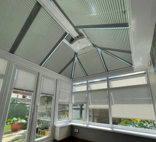 Pleated Conservatory Side & Roof Blinds