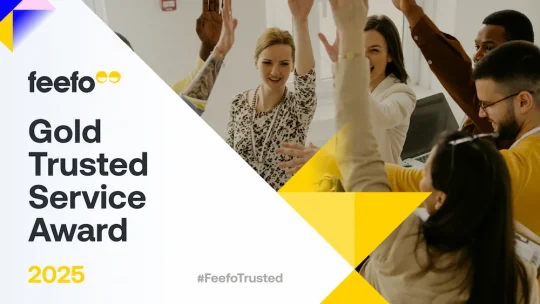 Gold Trusted Service Award 2025 Feefo