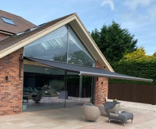 Haus Awning over a patio