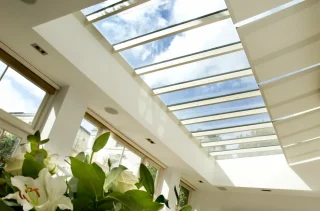 Roller blinds for conservatories